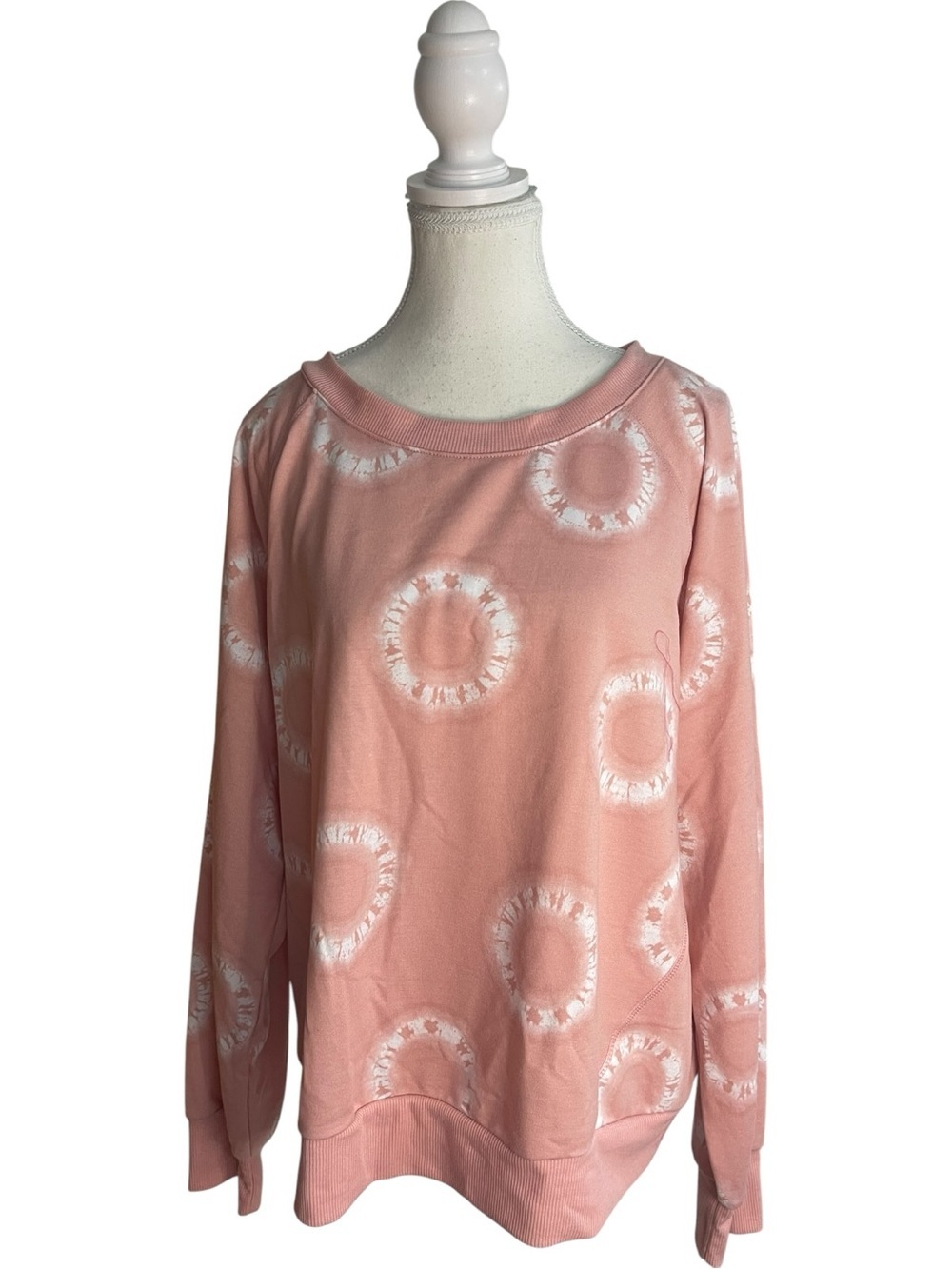 Splendid Tie Dye Donuts Sweatshirt Pink